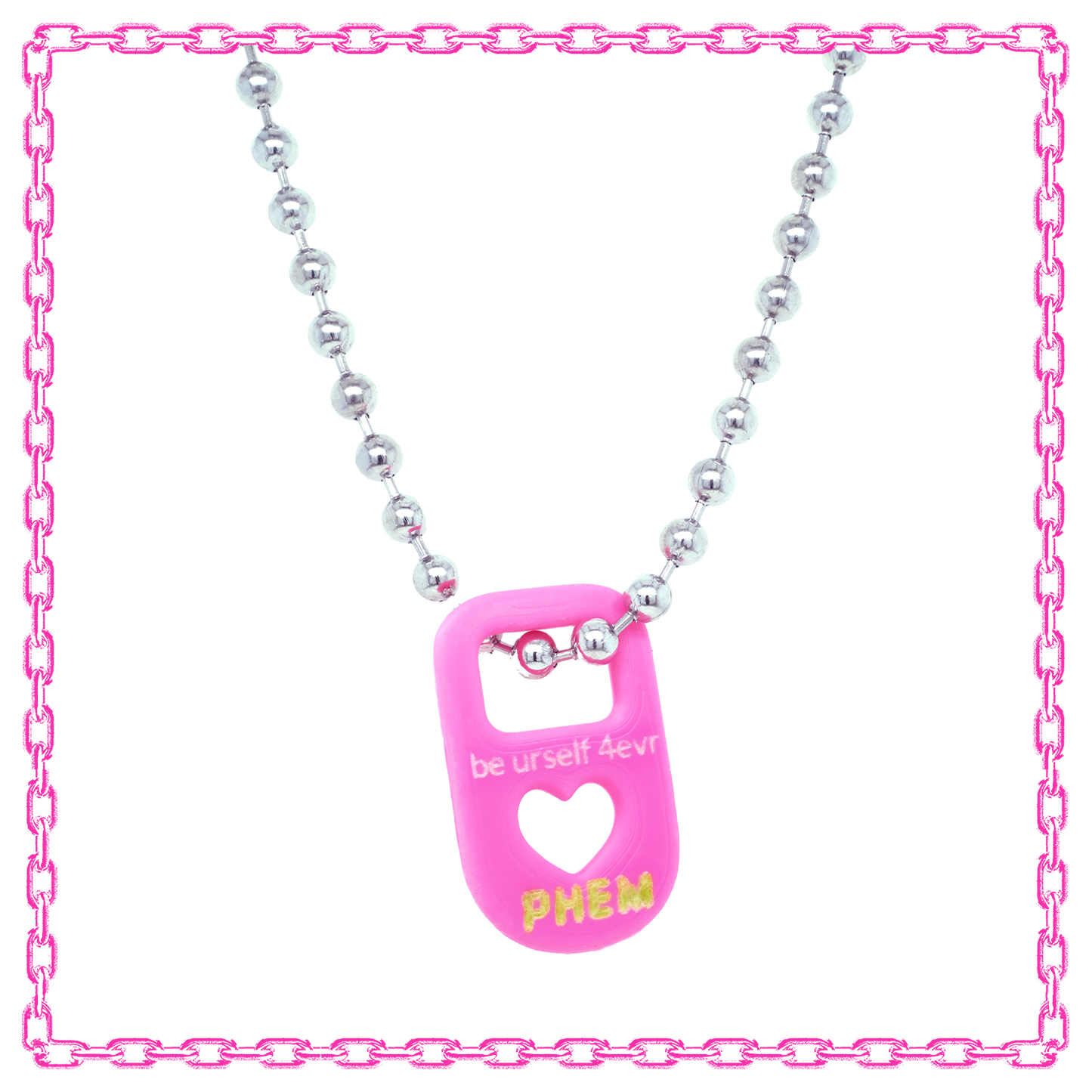valentine's day jumbo heart necklace