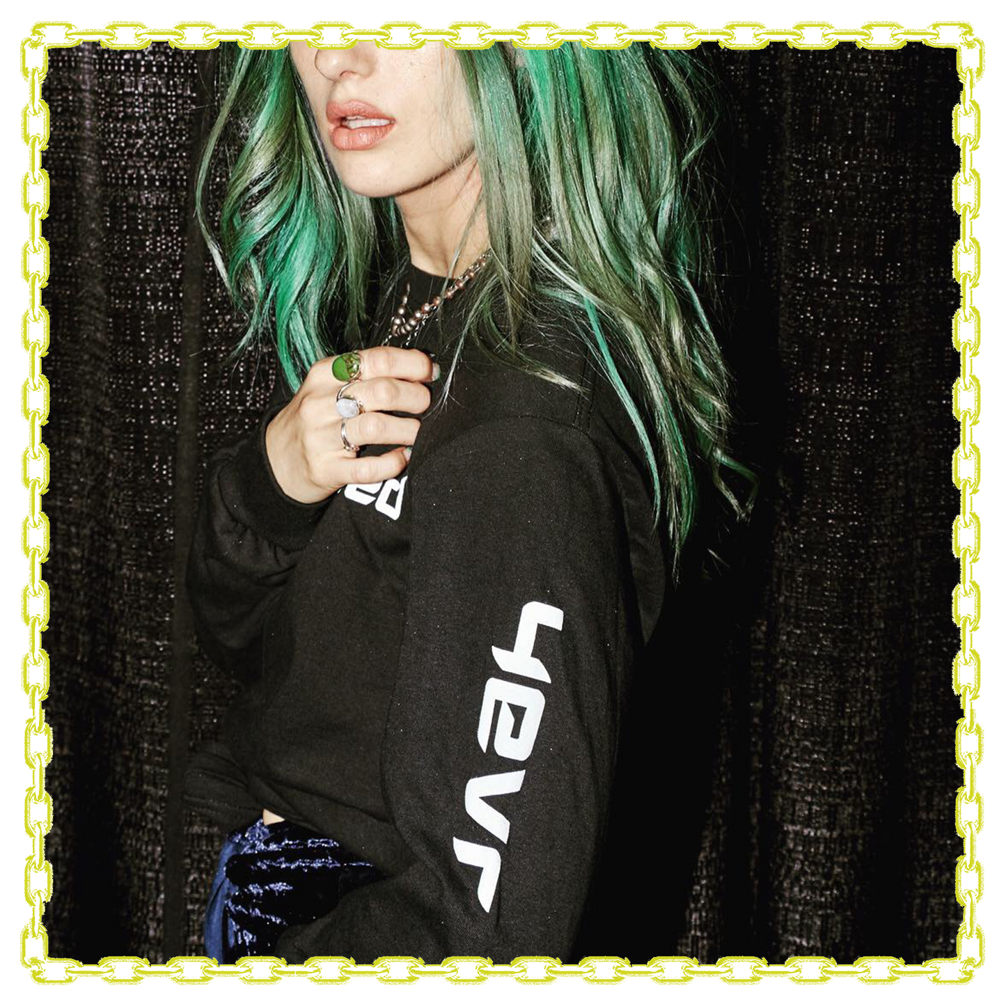 sober xcept weed longsleeve (black)