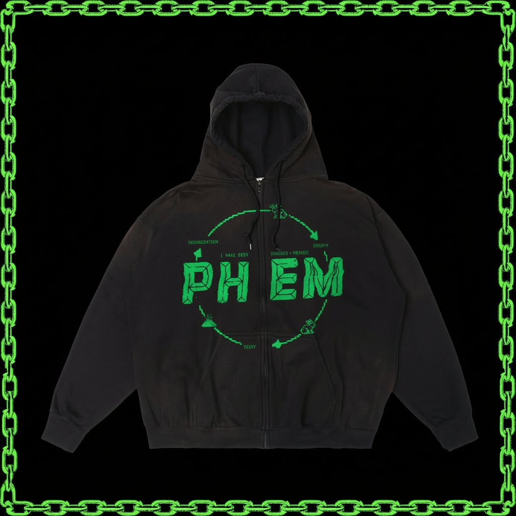 the graveyard zip up